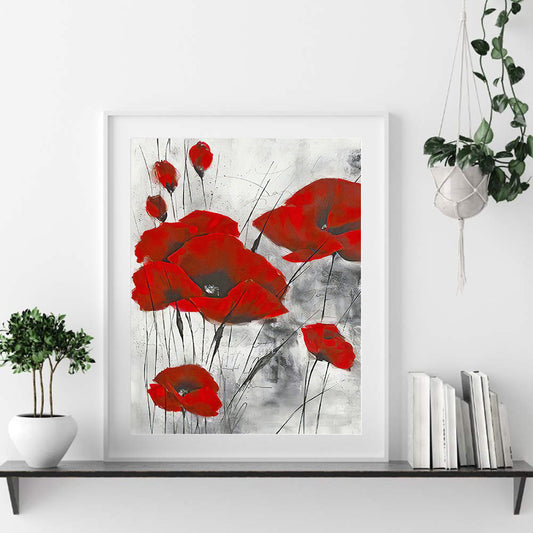 Red Poppy - 11CT Counted Cross Stitch 40*50CM