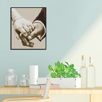 Hand In Hand - 14CT Stamped Cross Stitch 19*22CM