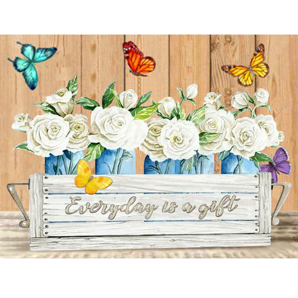 Flowers And Herbs In English - Full Round Drill Diamond Painting 50*40CM