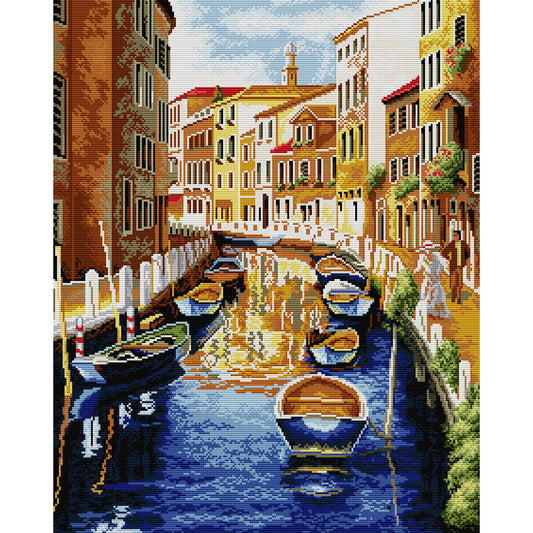 Venice Water City - 14CT Counted Cross Stitch 49*58CM(Joy Sunday)