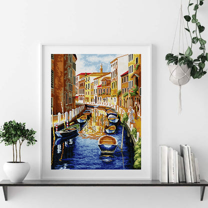 Venice Water City - 14CT Counted Cross Stitch 49*58CM(Joy Sunday)