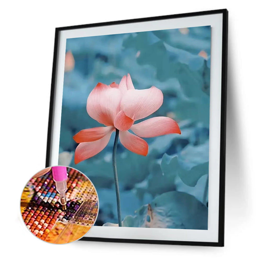 Lotus - Full Round Drill Diamond Painting 30*40CM