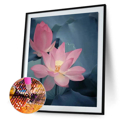 Lotus - Full Round Drill Diamond Painting 30*40CM