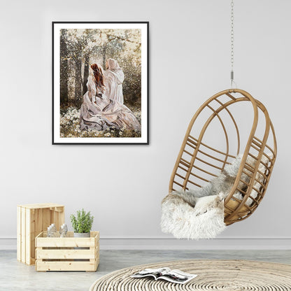 Couple - Full Round Drill Diamond Painting 30*40CM