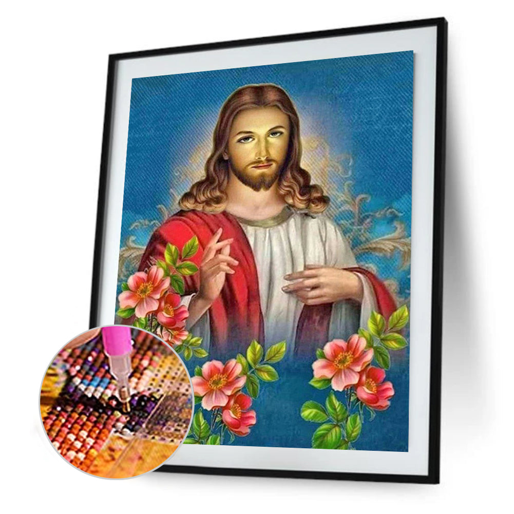 Jesus - Full Round Drill Diamond Painting 50*60CM