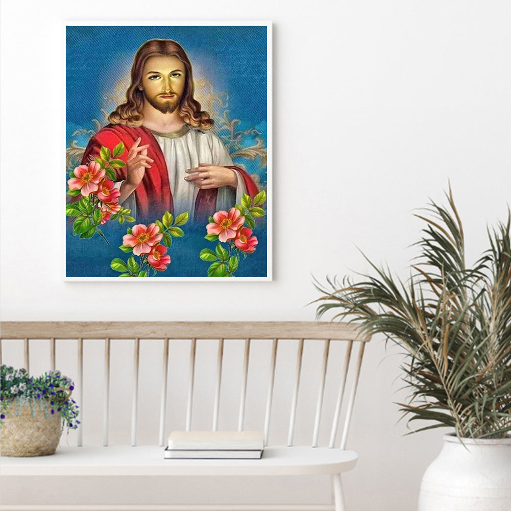 Jesus - Full Round Drill Diamond Painting 50*60CM