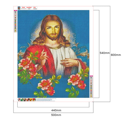 Jesus - Full Round Drill Diamond Painting 50*60CM