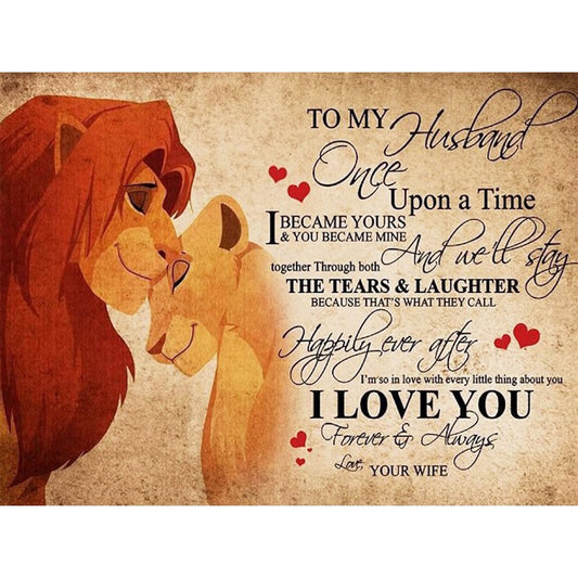 Lion King - 11CT Stamped Cross Stitch 80*60CM