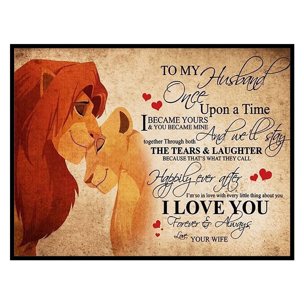 Lion King - 11CT Stamped Cross Stitch 80*60CM