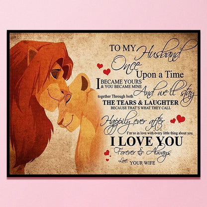 Lion King - 11CT Stamped Cross Stitch 80*60CM