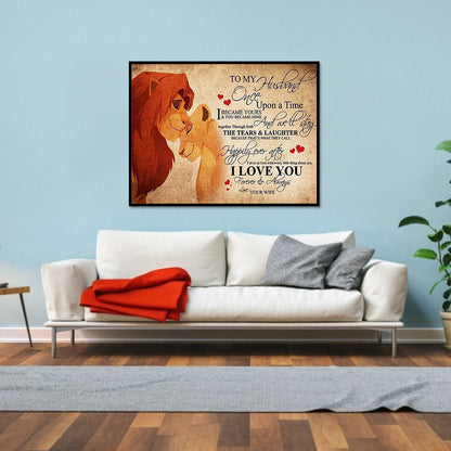 Lion King - 11CT Stamped Cross Stitch 80*60CM