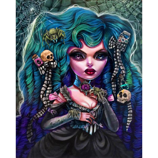 Gothic Woman - Full Round Drill Diamond Painting 50*60CM