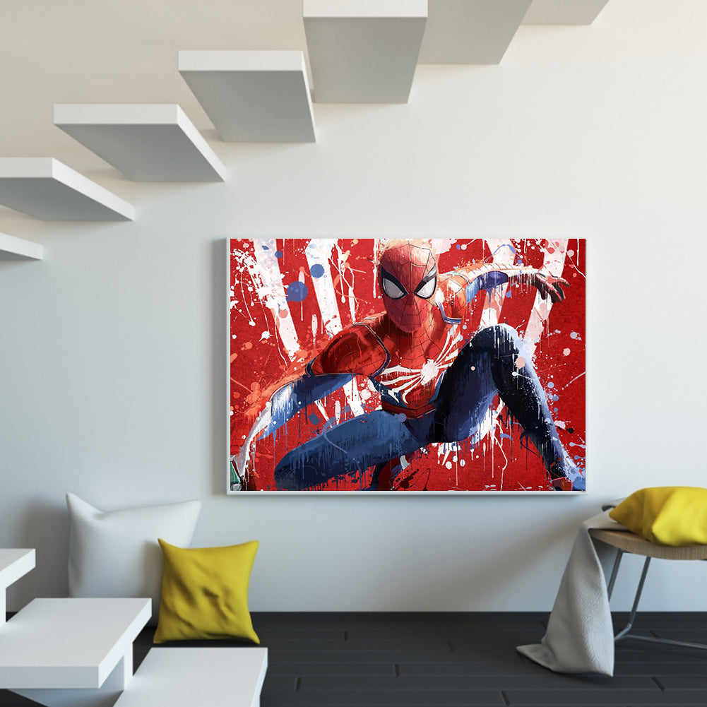 Spiderman - Full Round Drill Diamond Painting 60*50CM