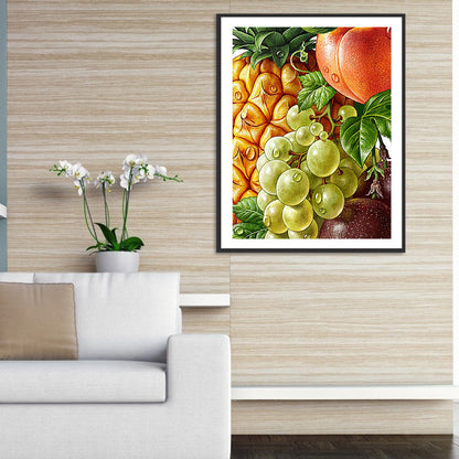 Fresh Fruits And Vegetables - Full Round Drill Diamond Painting 30*40CM