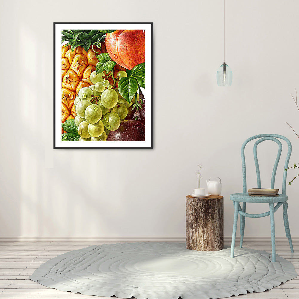 Fresh Fruits And Vegetables - Full Round Drill Diamond Painting 30*40CM