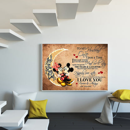 Mickey Mouse Text - Full Square Drill Diamond Painting 60*50CM