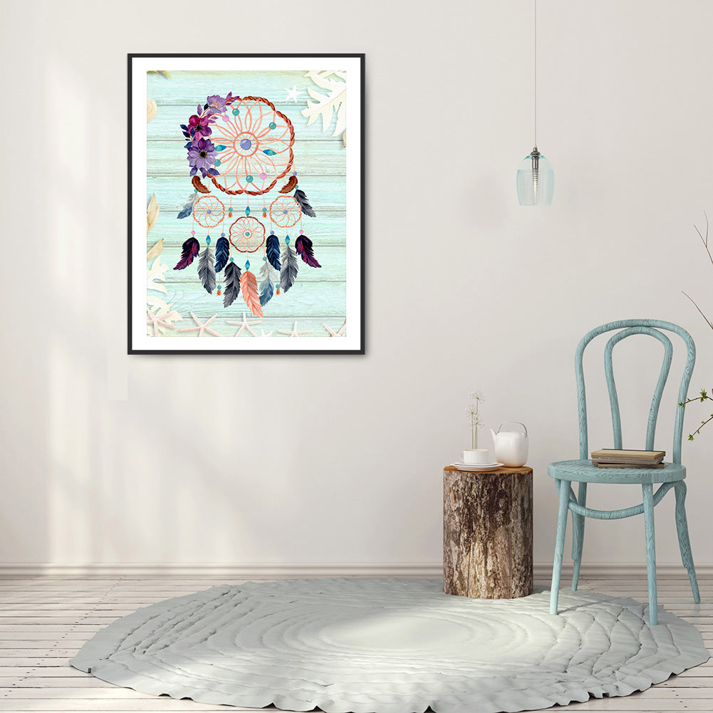 Dreamcatcher - Full Round Drill Diamond Painting 30*40CM
