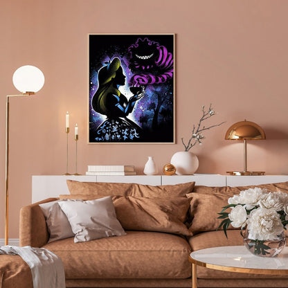 Princess Silhouette - Full Square Drill Diamond Painting 50*60CM