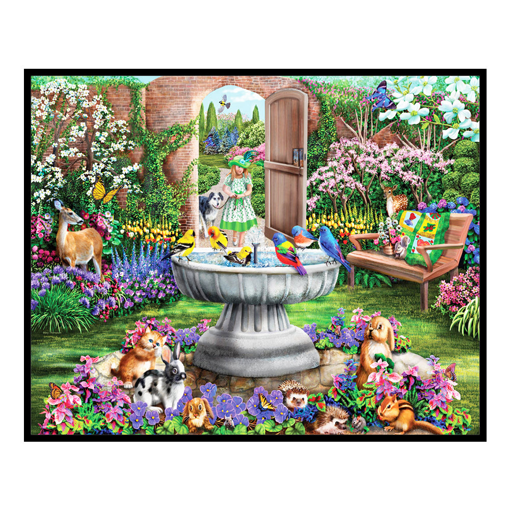 Garden Cottage - 11CT Stamped Cross Stitch 60*50CM