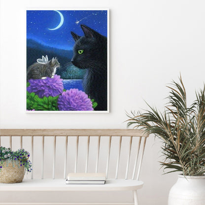 Cat - 11CT Stamped Cross Stitch 50*40CM