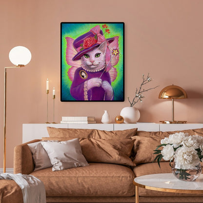 Cat - 11CT Stamped Cross Stitch 40*50CM
