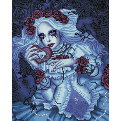 Horror Doll - 11CT Stamped Cross Stitch 40*50CM