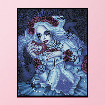 Horror Doll - 11CT Stamped Cross Stitch 40*50CM