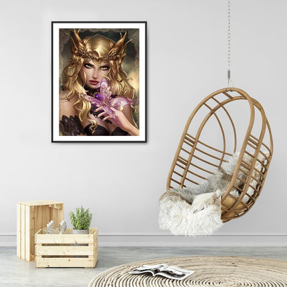 Beauty - Full Round Drill Diamond Painting 30*40CM