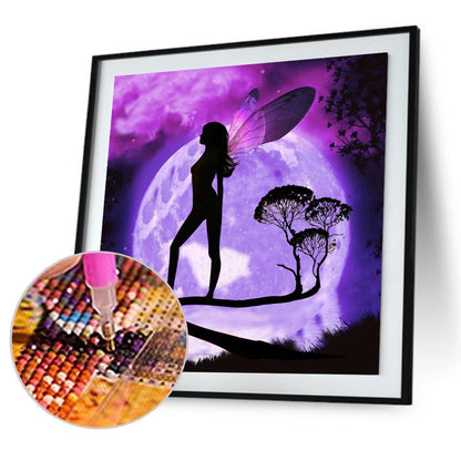 Moon Fairy - Full Round Drill Diamond Painting 30*30CM