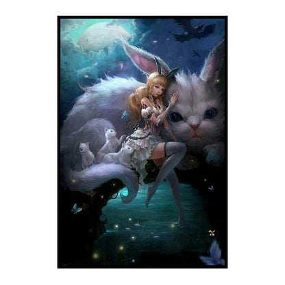 Elf Flower Fairy - 11CT Stamped Cross Stitch 50*75CM