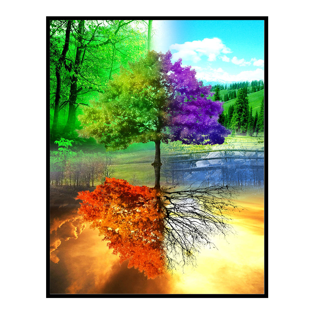 Four Seasons Tree - 11CT Counted Cross Stitch 40*50CM