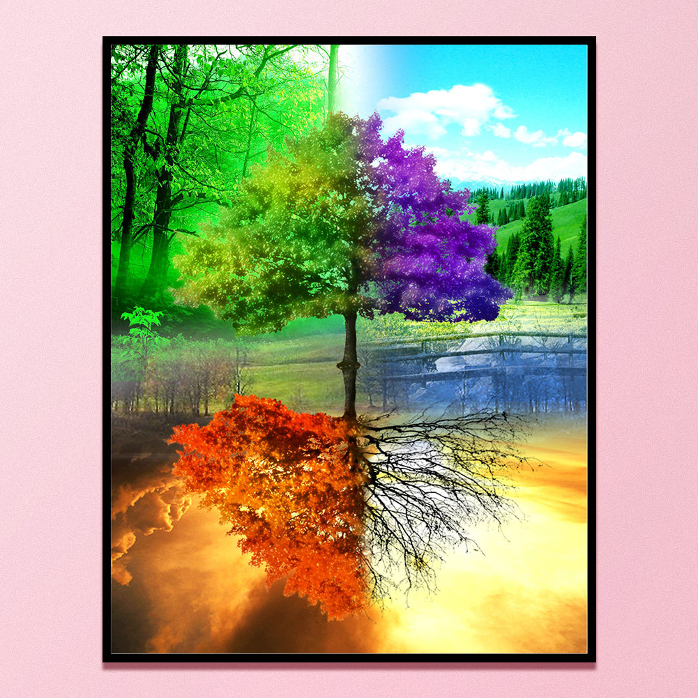 Four Seasons Tree - 11CT Counted Cross Stitch 40*50CM