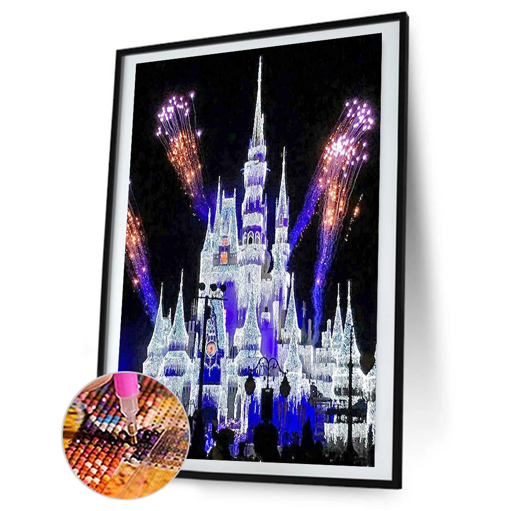 Disney Castle - Full Round Drill Diamond Painting 40*55CM