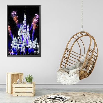 Disney Castle - Full Round Drill Diamond Painting 40*55CM