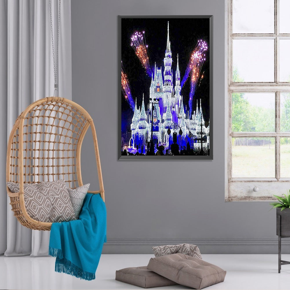 Disney Castle - Full Round Drill Diamond Painting 40*55CM