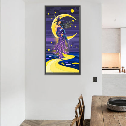 Witch - Full Round Drill Diamond Painting 40*80cm