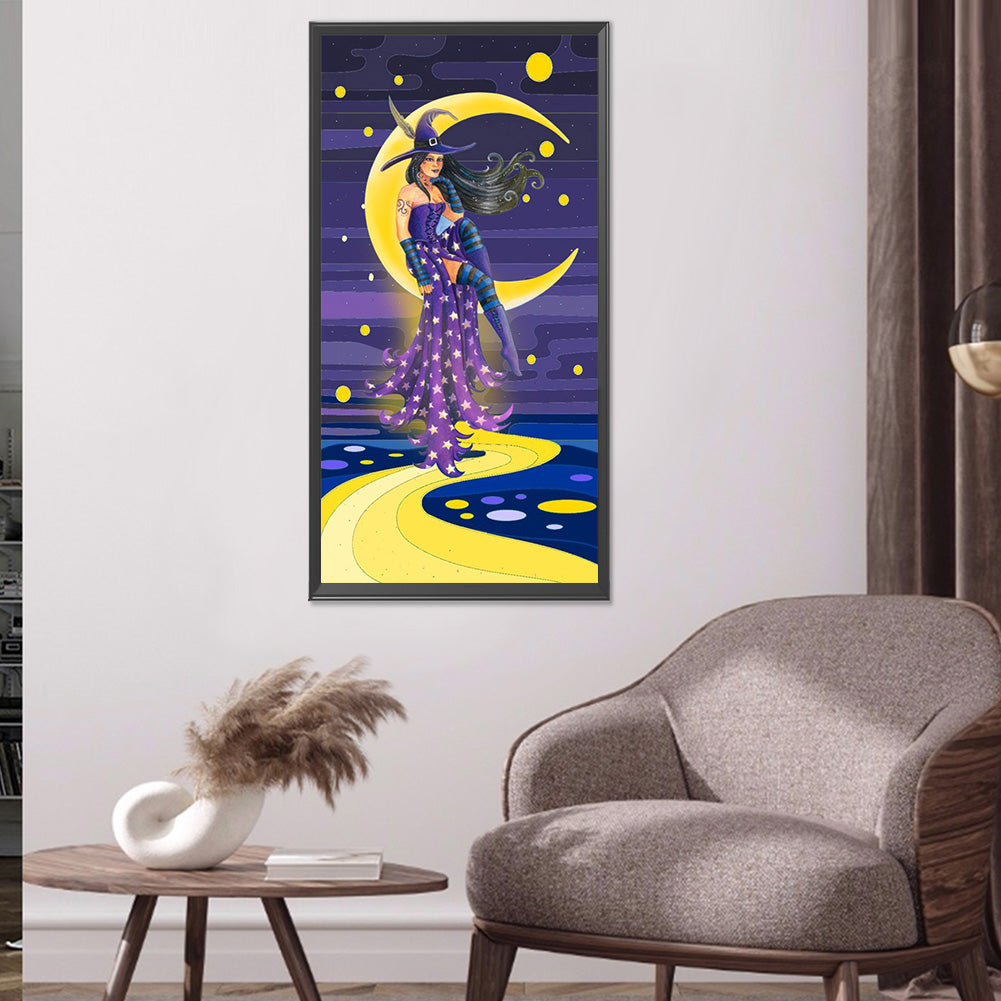 Witch - Full Round Drill Diamond Painting 40*80cm