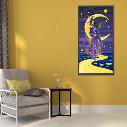 Witch - Full Round Drill Diamond Painting 40*80cm