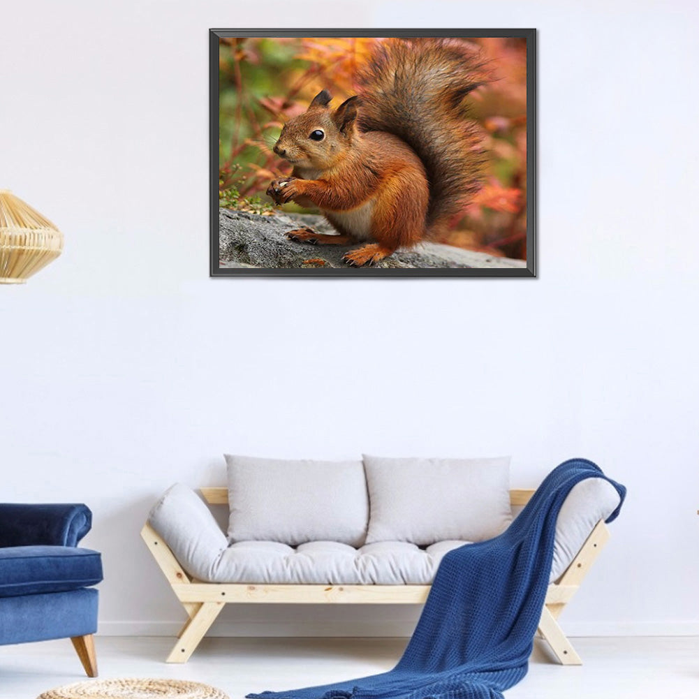 Squirrel - Full Round Drill Diamond Painting 40*30CM