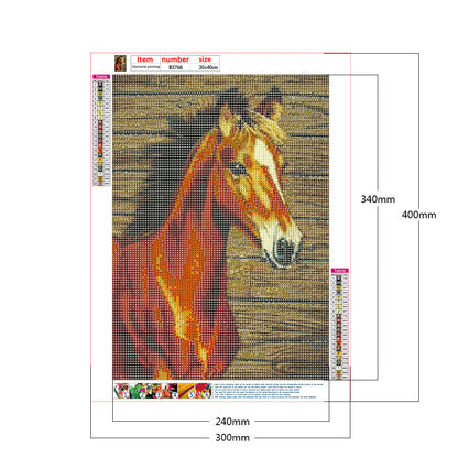 Horse - Full Round Drill Diamond Painting 30*40CM