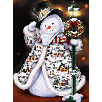 Snowman Crystal Ball - Full Round Drill Diamond Painting 50*60cm