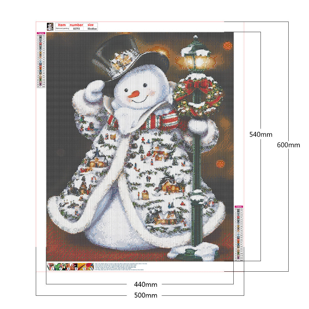 Snowman Crystal Ball - Full Round Drill Diamond Painting 50*60cm