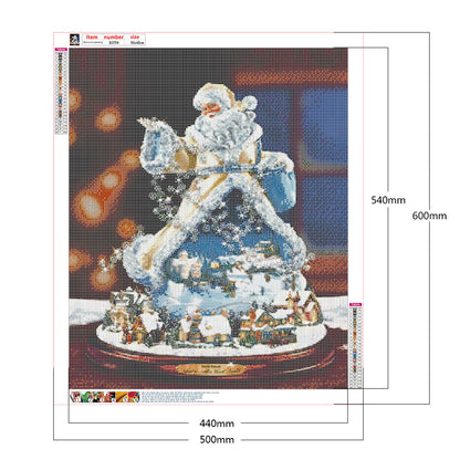 Snowman Crystal Ball - Full Round Drill Diamond Painting 50*60cm