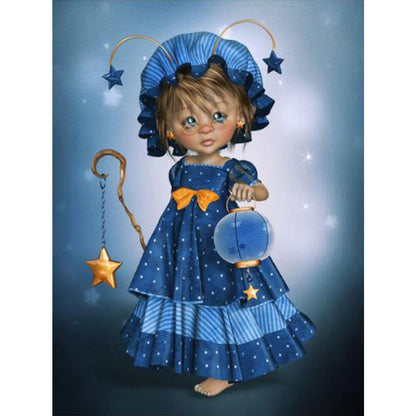 Figure - Full Round Drill Diamond Painting 30*40CM