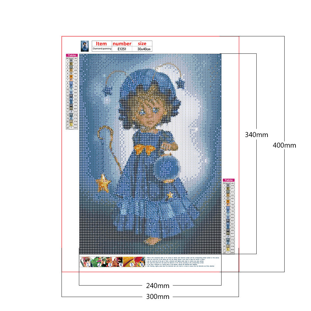 Figure - Full Round Drill Diamond Painting 30*40CM
