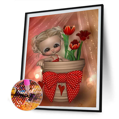 Figure - Full Round Drill Diamond Painting 30*40CM