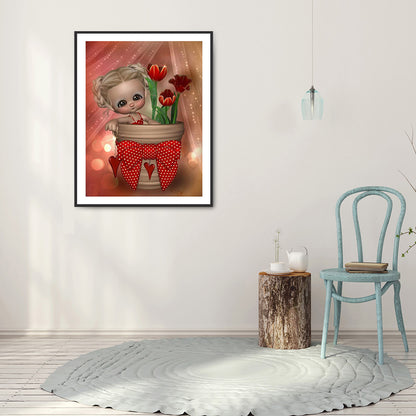 Figure - Full Round Drill Diamond Painting 30*40CM
