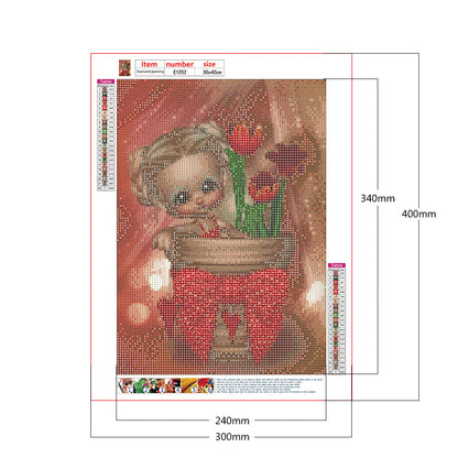 Figure - Full Round Drill Diamond Painting 30*40CM