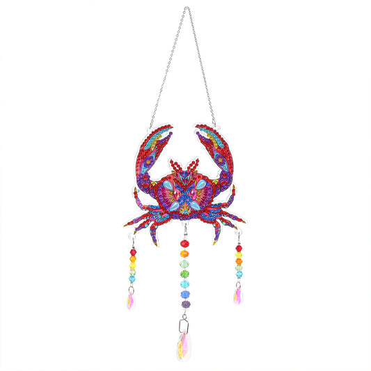 Animal DIY Diamond Painting Light Catcher Prism Hanging Crystal Wind Chime
