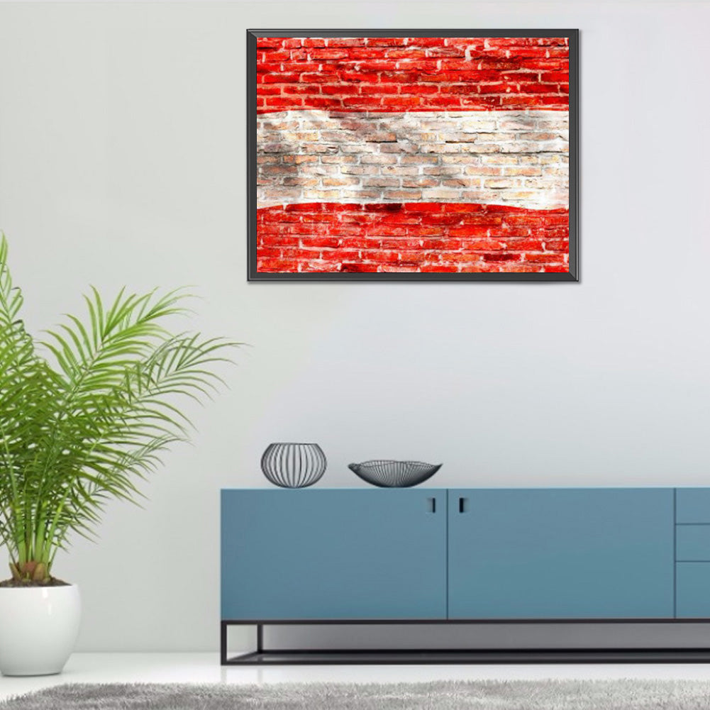 National Flag - Full Round Drill Diamond Painting 40*30CM